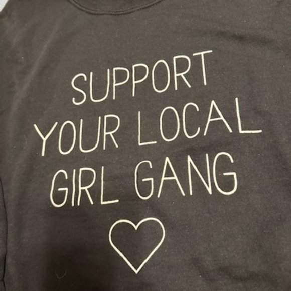 "Support Your Local Girl Gang" Graphic Sweatshirt - Picture 5 of 9